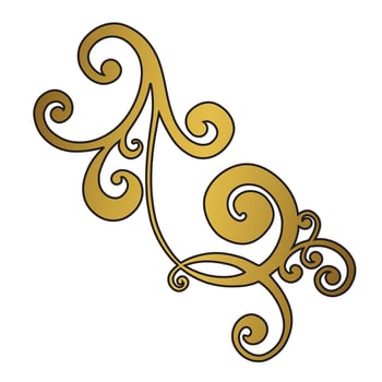 Vector damask vintage baroque scroll ornament swirl. Victorian monogram heraldic shield swirl. Retro floral leaf pattern border foliage antique  acanthus calligraphy engraved tattoo.Tile decor element