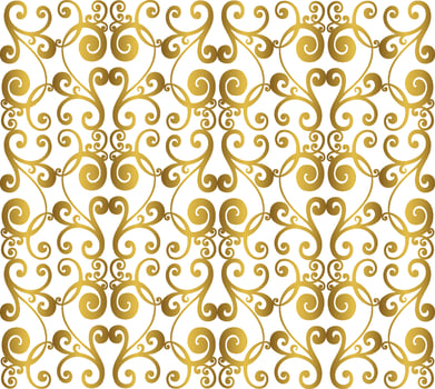 Vector damask vintage baroque scroll ornament swirl. Victorian monogram heraldic shield swirl. Retro floral leaf pattern border foliage antique  acanthus calligraphy engraved tattoo. Seamless pattern