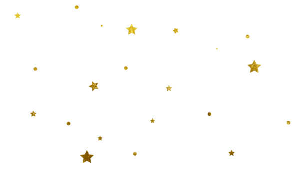 gold stars scattering cut out png