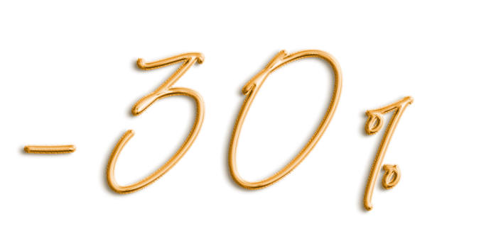 Golden Volumetric 3D Text Balloons Lettering -30 cut out png
