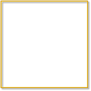 Square Golden Frame cut out isolated png