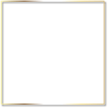 Square Golden Frame cut out isolated png