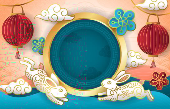 Mid Autumn Festival Background vector