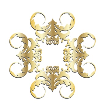 Vector damask vintage baroque scroll ornament swirl. Victorian monogram heraldic shield swirl. Retro floral leaf pattern border foliage antique  acanthus calligraphy engraved tattoo. Seamless pattern