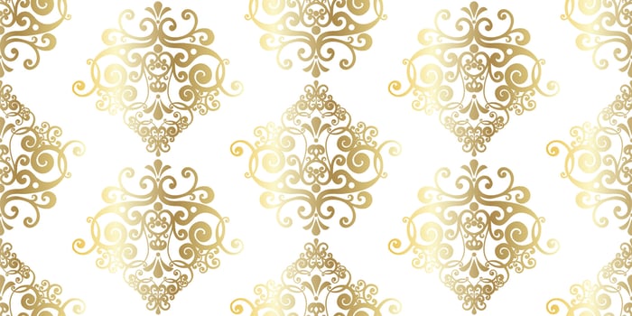 Vector damask vintage baroque ornament. Retro pattern antique style acanthus. Seamless pattern