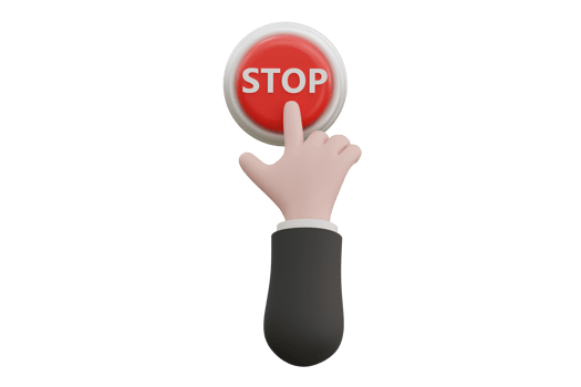Cartoon hand pressing the green button. system control png