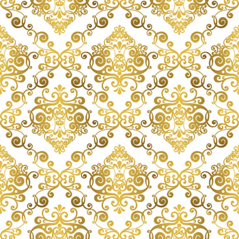 Vector damask vintage baroque ornament. Retro pattern antique style acanthus. Seamless pattern
