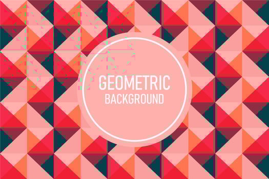 Flat geometric background vector