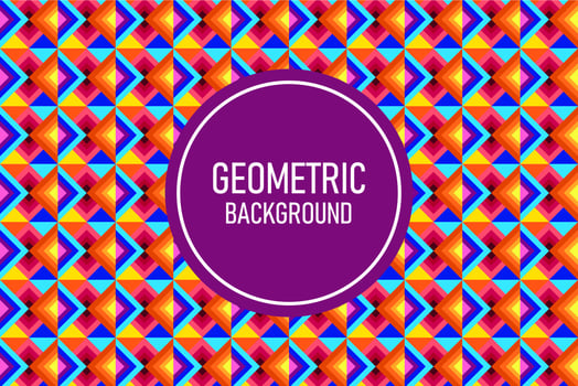 Flat geometric background vector