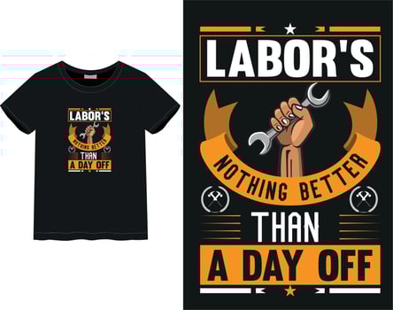 Labor day t-shirt vector