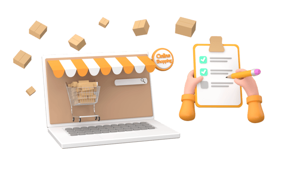 3D. Cartoon hand of a courier's make checked and hand writing on clipboard png