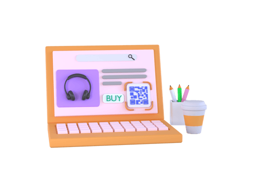 Online shopping. Open laptop, Online store concept. Banner for marketing and promotion ecommerce. png