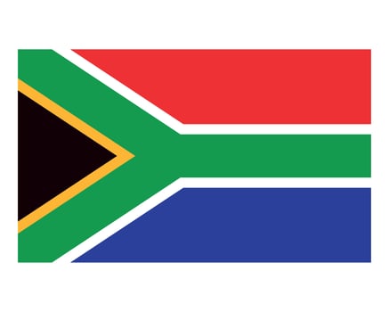 south africa flag emblem vector