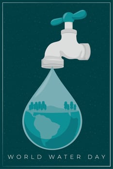 world water day vector