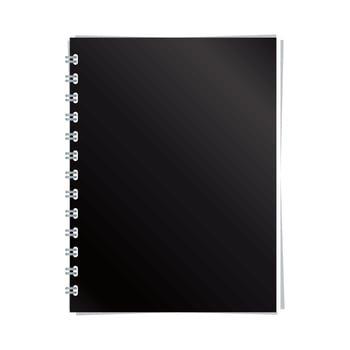 notebook mockup branding vector