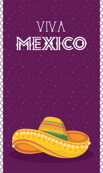 Cinco de Mayo lettering card vector