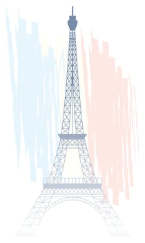 france eiffel tower vector