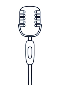 professional microphone device vector