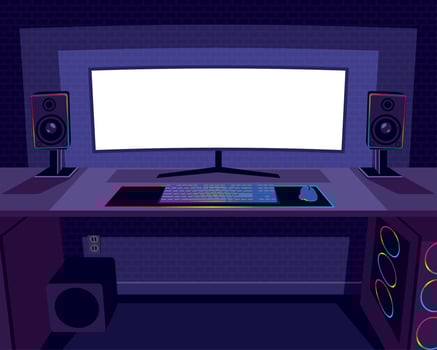 gamer playroom place vector