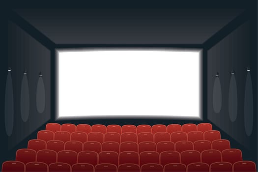 cinema movie auditorium place vector