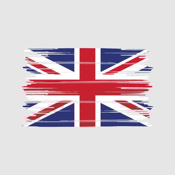 United Kingdom Flag Brush. National Flag vector