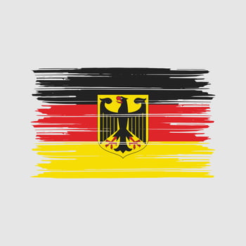 Germany Flag Brush. National Flag vector