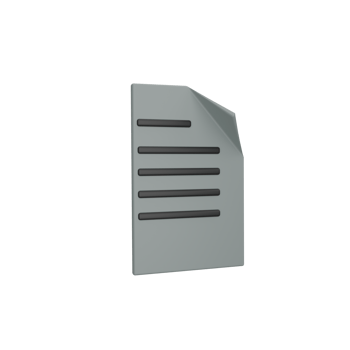 3D document icon png