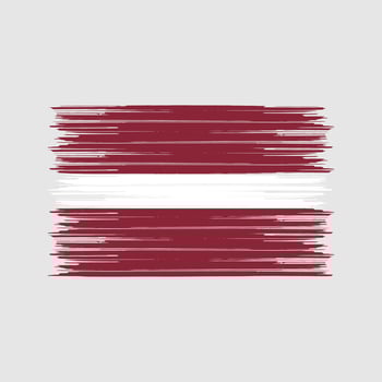 Latvia Flag Brush. National Flag vector