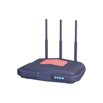 3d internet router icon png