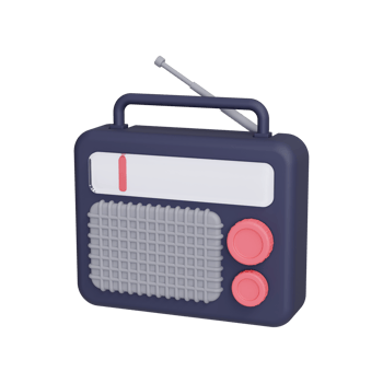 3d radio icon png