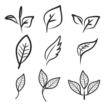 Icon Set tea editable vector