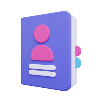 3d Contact Book icon png