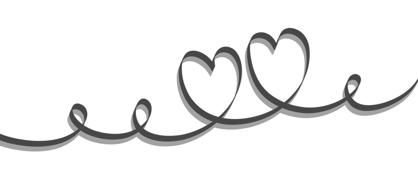Heart. Abstract love symbol. Continuous line art drawing illustration. Valentines day background banner. png