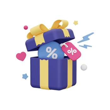3d Discount Gift icon png