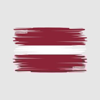 Latvia Flag Brush Strokes. National Flag vector
