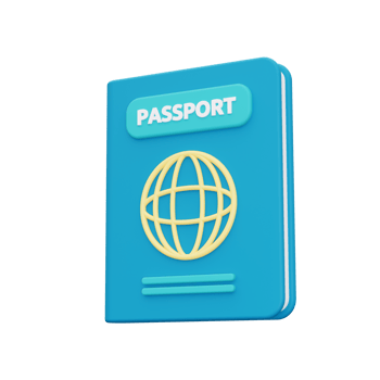 3d passport icon png