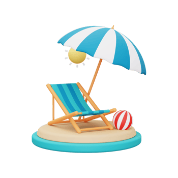3d beach icon png