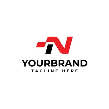 The letter N logo, for your corporate identity. Racing logo design concept template. vector