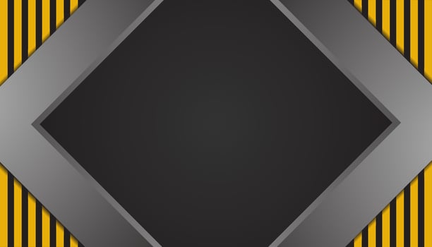 construction background, silver and yellow design background template vector