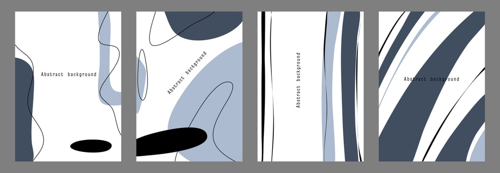 Abstract background with shapes and line art. Copy space for text. Vector illustration