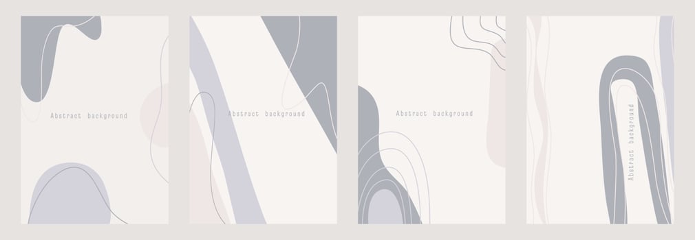 Abstract background with shapes and line art. Copy space for text. Vector illustration