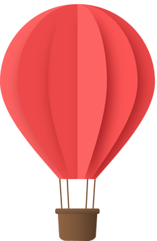 Red Paper Hot Air Balloon, Hot Air Balloon Paper Cut png