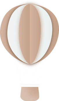 Brown Paper Hot Air Balloon, Hot Air Balloon Paper Cut png