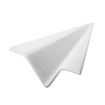 paper plane childhood toy 3d icon illustration png