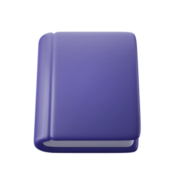 closed school book 3d icon illustration png