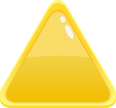 Yellow Cartoon Triangle Button png