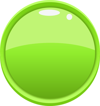 Green Cartoon Round Button png