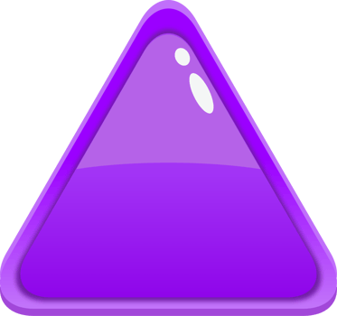 Purple Cartoon Triangle Button png