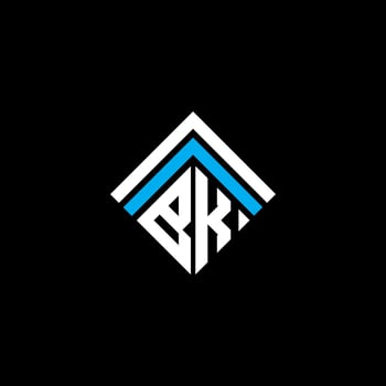 BK letter logo creative design with vector graphic, BK simple and modern logo.
