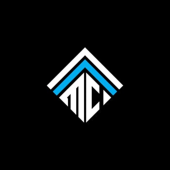 MC letter logo creative design with vector graphic, MC simple and modern logo.